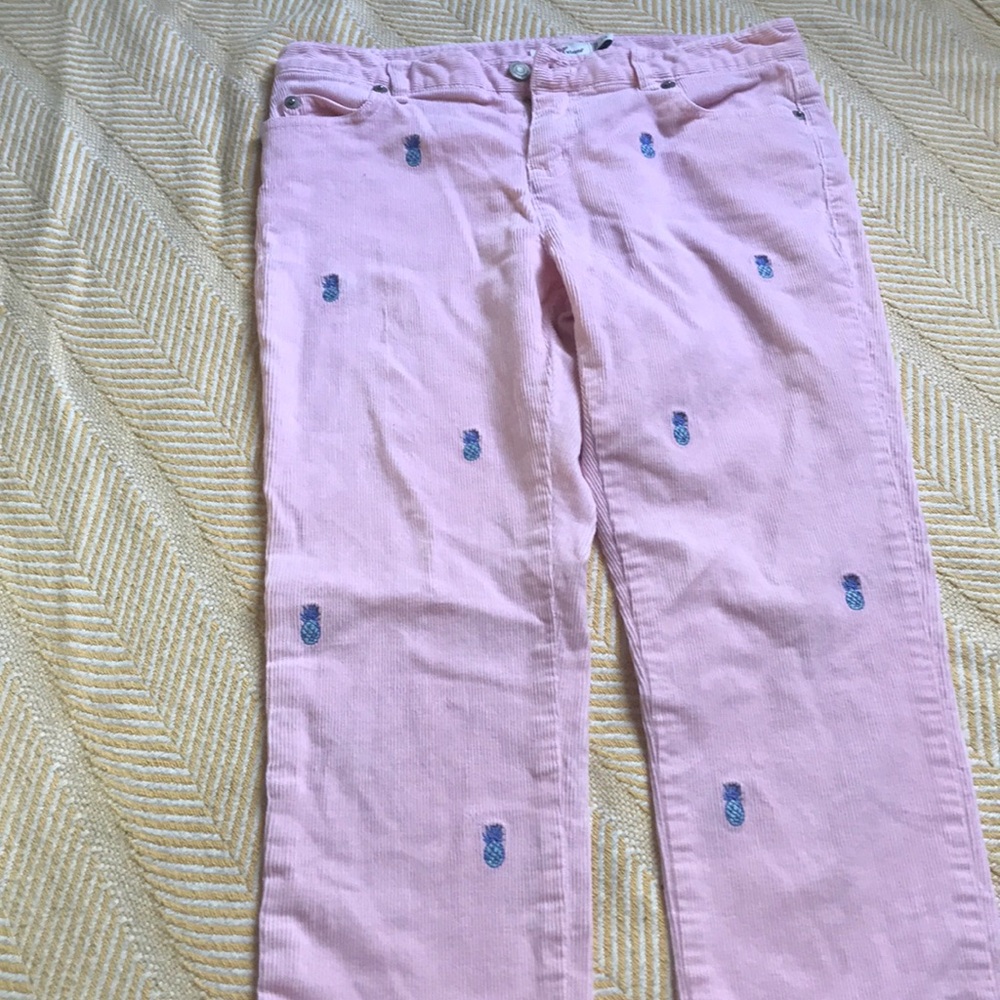 Vineyard Vines size 14 never worn pink corduroys.